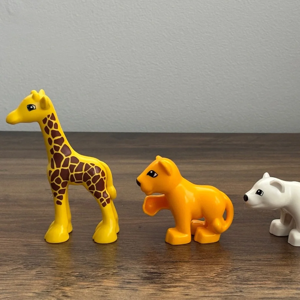 LEGO DUPLO ZOO Animals LION CUB Baby, GIRAFFE & POLAR BEAR Safari Toy Figures